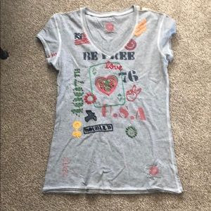 Double D Ranch t shirt with fun designs on it.